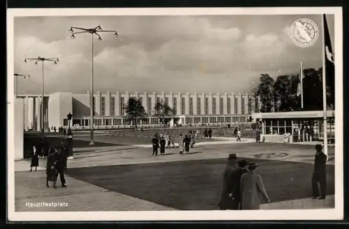AK Düsseldorf, Grosse Reichsausstellung Schaffendes Volk 1937, Hauptfestplatz