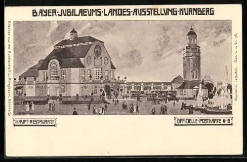 AK Nürnberg, Bayerische Jubilaeums-Ausstellung, Hauptrestaurant