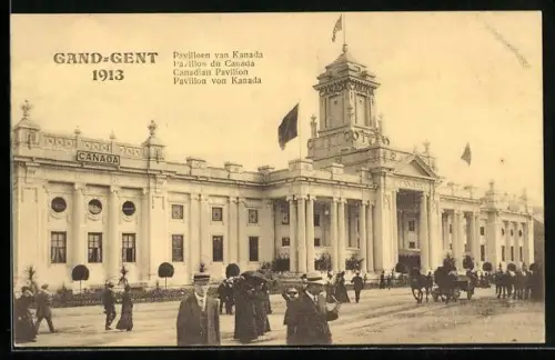 AK Gand-Gent, Ausstellung 1913-Pavillon von Kanada
