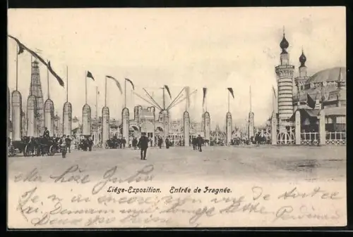 AK Liège, Exposition-Ausstellung, Entrèe de Fragnèe
