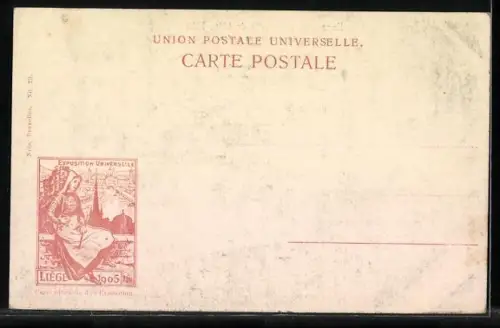 AK Liége, Exposition universelle, Le Pavillon de Serbie, Ausstellung