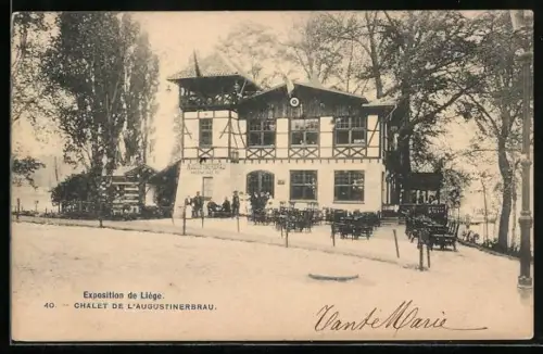 AK Liège, Exposition, Chalet de l`Augustinerbräu, Ausstellung