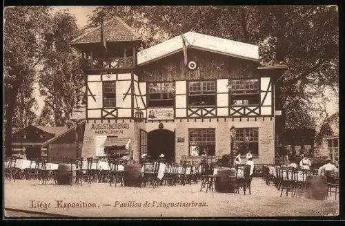 AK Liége, Exposition Universelle 1905, Pavillon de l`Augustinerbräu