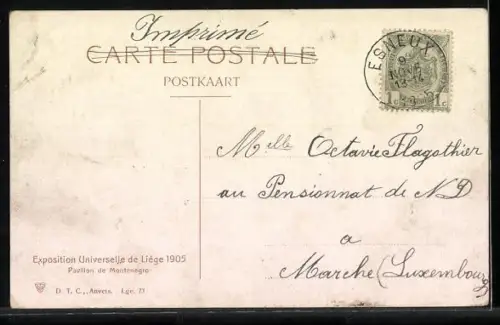 AK Liege, Exposition Universelle 1905, Ausstellung, Pavillon de Montenegro