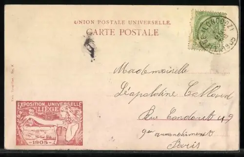 AK Liége, Exposition Universelle et Internationale 1905, Palais de l`Art ancien