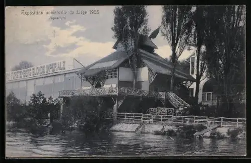 AK Liege, Exposition Universelle 1905, Aquarium