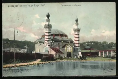AK Liege, Exposition universelle 1905, Panorama de la Mecque