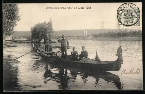 AK Liége, Exposition universelle 1905, O Santa Lucia, Ausstellung
