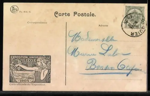 AK Liege, Exposition Universelle 1905, Parc de la Boverie