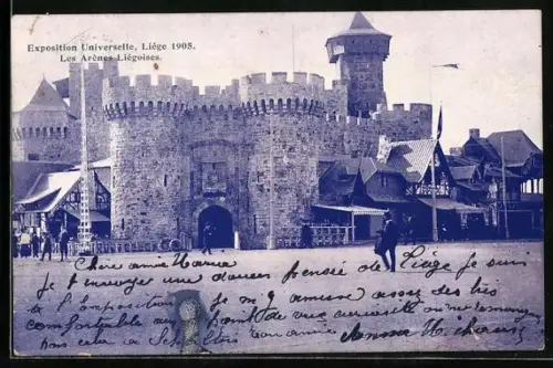 AK Liege, Exposition Universelle 1905, Ausstellung, Entree des Arenes Liegeoises