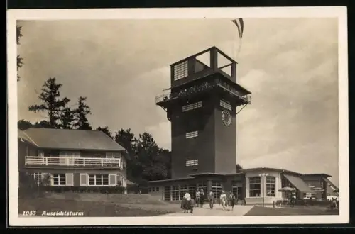 AK Bern, Schweiz. Ausstellung für Frauenarbeit 1928, Aussichtsturm