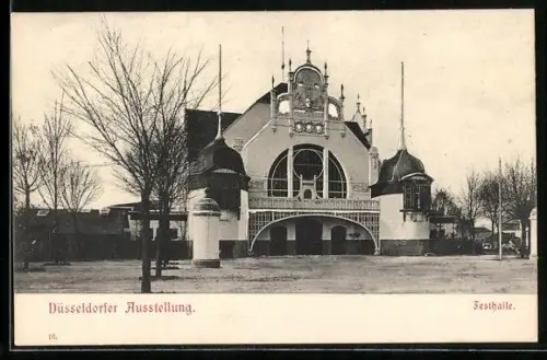 AK Düsseldorf, Ausstellung, Festhalle