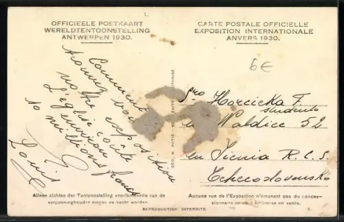 AK Anvers / Antwerpen, Exposition internationale 1930, Tempel der flämischen Kunst