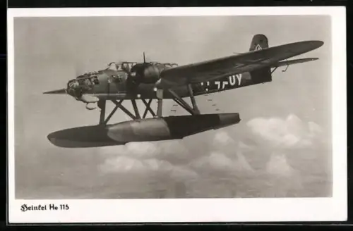 AK Heinkel He 115 in der Luft, Flugzeug