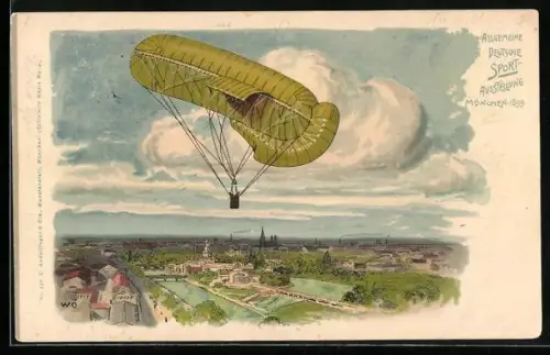 Lithographie München, Allgemeine deutsche Sportausstellung 1899