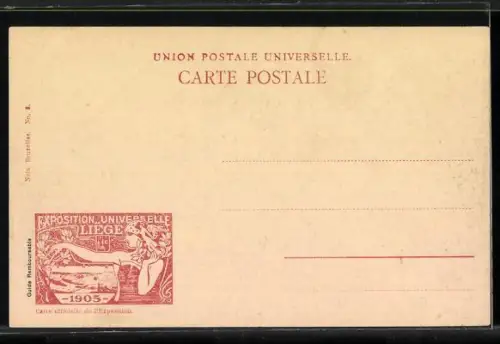 AK Liége, Exposition universelle 1905, Palais de l`Art ancien, Ausstellung