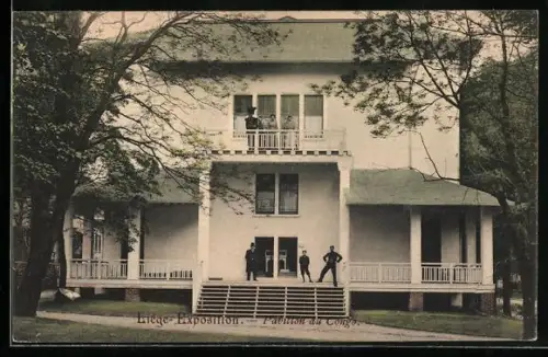 AK Liège, Exposition universelle 1905, Ausstellung-Pavillon du Congo
