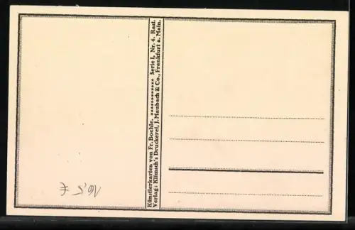 AK zwei grosse Pferde im Geschirr mit Männern an Zaun