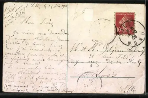 AK Damen und Herren schieben ein defektes Auto, Wer liebt der schiebt!