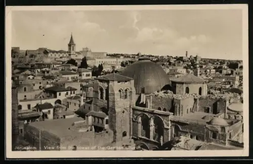 AK Jerusalem, View from the Tower of the German Church
