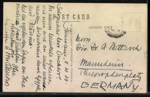 AK Jerusalem, View from the Tower of the German Church