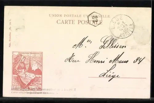 AK Liége, Exposition universelle 1905, Pavilion de Montenegro