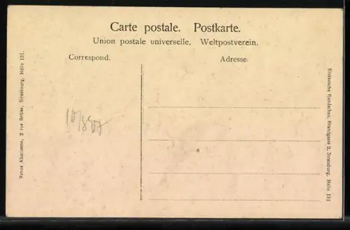 AK Türckheim, vue de la porte du Brand, un groupe de gens discutant devant le passage