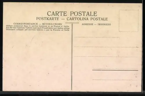 AK Davos, Totalansicht gegen Tinzenhorn