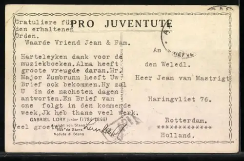 AK Stans, Ortsansicht von Gabriel Lory junior, 1784-1846