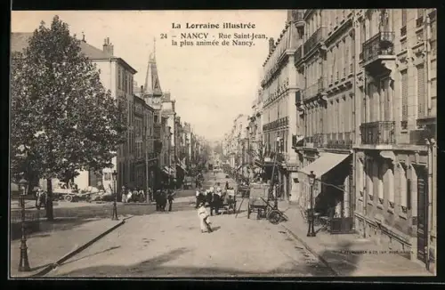 AK Nancy, Rue St. Jean, la plus animée de Nancy, Geschäfte