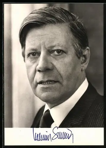 AK Portrait Bundeskanzler Helmut Schmidt
