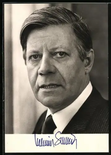 AK Portrait Bundeskanzler Helmut Schmidt