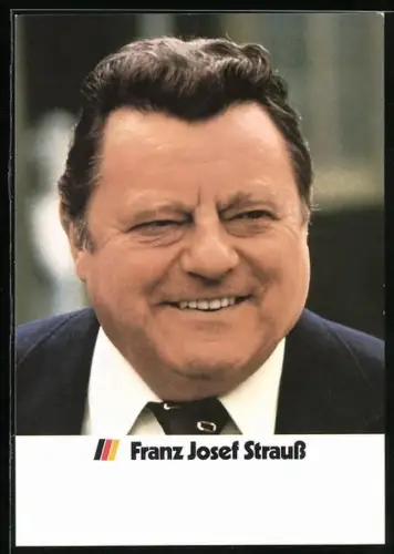 AK BRD, Portrait von Franz Josef Strauss, Deutscher Politiker