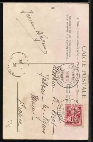 AK Vaudoise, Schweizerin in Tracht