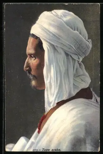 AK Type arabe, Araberporträt, arabische Volkstypen
