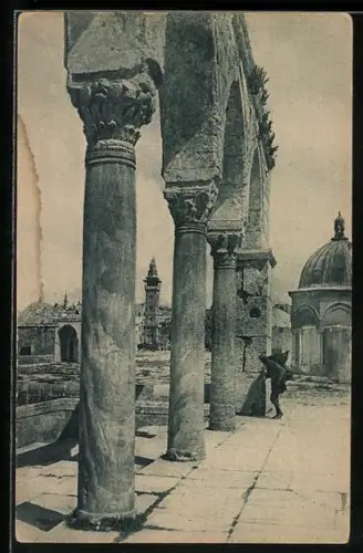 AK Jerusalem, Am Tempelplatz