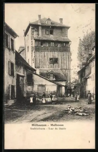 AK Mülhausen, Ansicht vom Teufelsturm