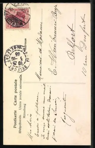 AK Mülhausen, Ansicht vom Teufelsturm