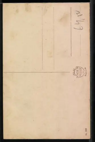 AK Nächstenlieb, Mädchen wischt Knaben den Popo sauber