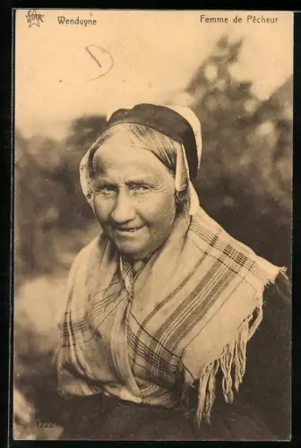 AK Belgische Tracht, Ostende, Femme de Pecheur