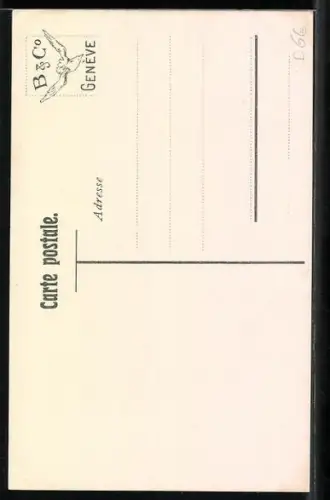 AK Neuchâtel / Neuenburg, Ortsansicht, Frau in Schweizer Tracht