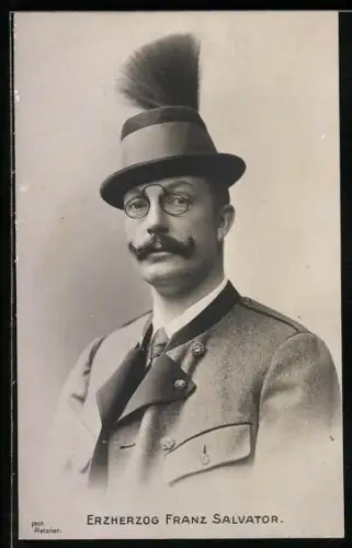 AK Porträt Erzherzog Franz Salvator von Bayern in Tracht