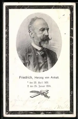 AK Friedrich, Herzog von Anhalt im Porträt