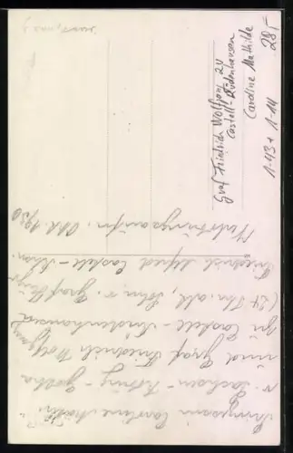 AK Graf Friedrich Wolfgang zu Castell-Rüdenhausen und Caroline Mathilde von Sachsen-Coburg-Gotha