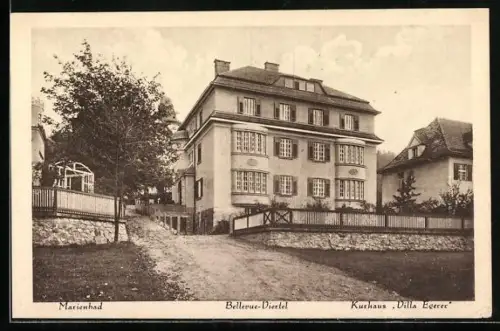 AK Marienbad, Kurhaus Villa Egerer im Bellevue-Viertel