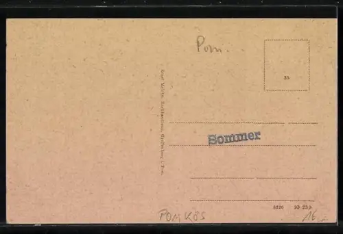 AK Greifenberg i. P., Hohes Tor mit Strassenpartie