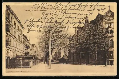 AK Tilsit, Blick in die Lindenstrasse