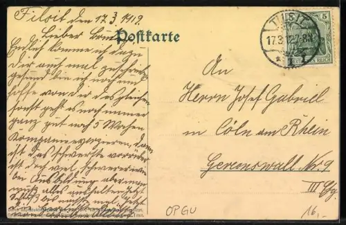 AK Tilsit, Blick in die Lindenstrasse