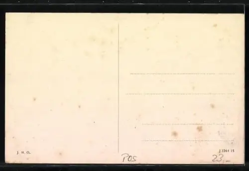 AK Ostrowo, Geschäfte in der Bahnhofstrasse