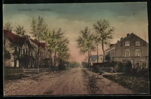 AK Korschen, Blick in die Hauptstrasse